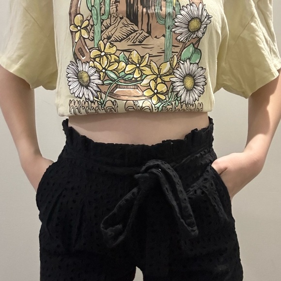 Francescas Blue Rain Black Shorts - Picture 2 of 3